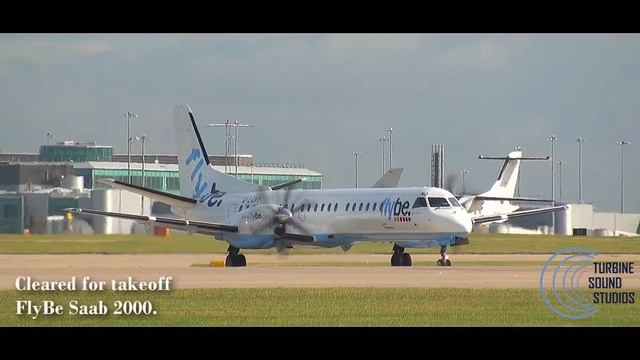 FlyBe Saab 2000 Aborted takeoff at Manchester смотреть онлайн