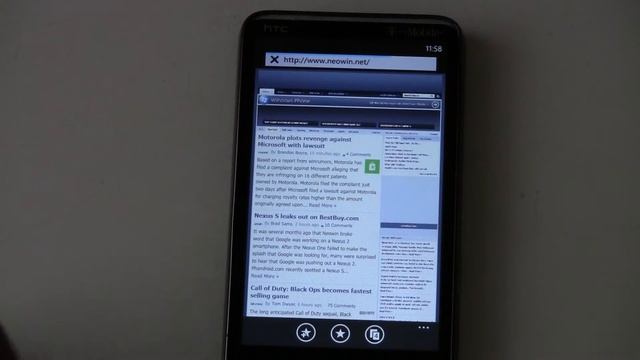 WP7 Internet Explorer Review (The Wingster) смотреть онлайн