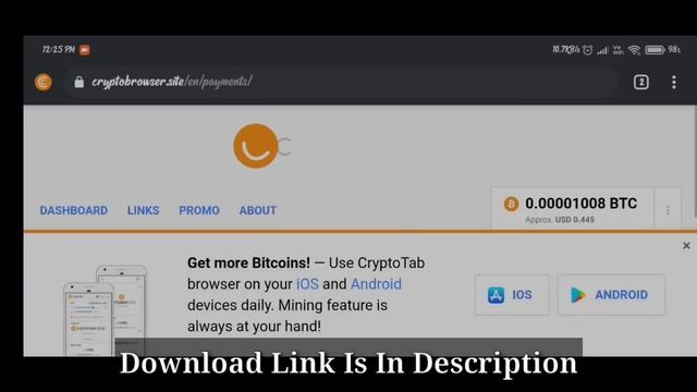 CryptoTab Browser Withdrawal Proof смотреть онлайн