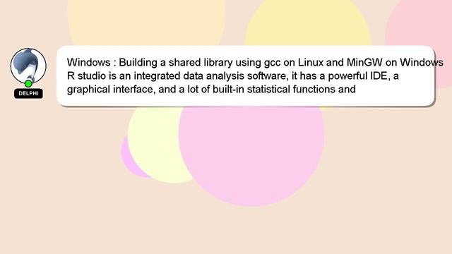 Windows : Building a shared library using gcc on Linux and MinGW on Windows смотреть онлайн