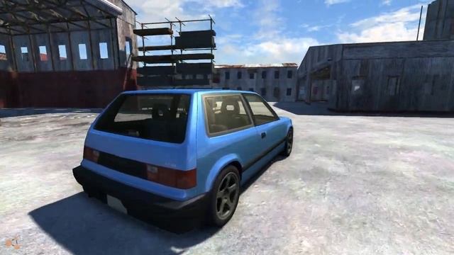 BeamNG DRIVE Alpha - Hatchback at the Industrial Site смотреть онлайн