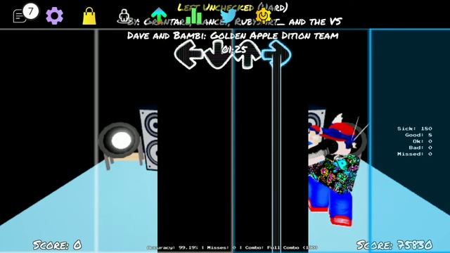 Left Unchecked (D and B Golden Apple Edition) FC | Roblox Funky Friday смотреть онлайн