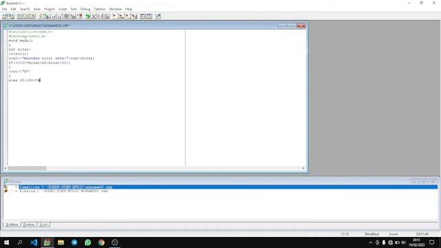 _Program konversi nilai angka ke huruf dengan bantuan software Borland C++ смотреть онлайн