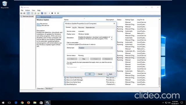 Windows 10 - How To Turn Windows Update Service On Or Off смотреть онлайн