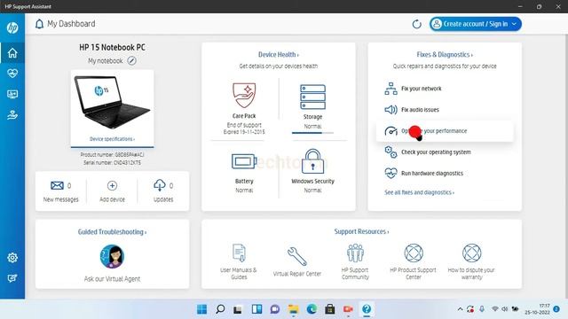 Windows 11 HP Laptop Performance Improvement | HP Support Assistant | Techstarch смотреть онлайн