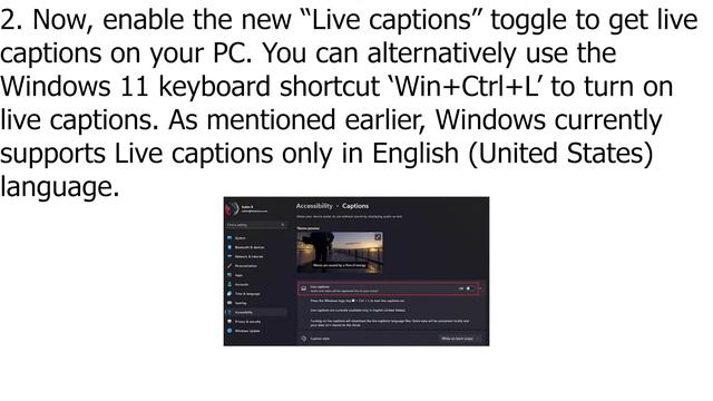 Enable Live Captions on Windows 11 From Settings смотреть онлайн