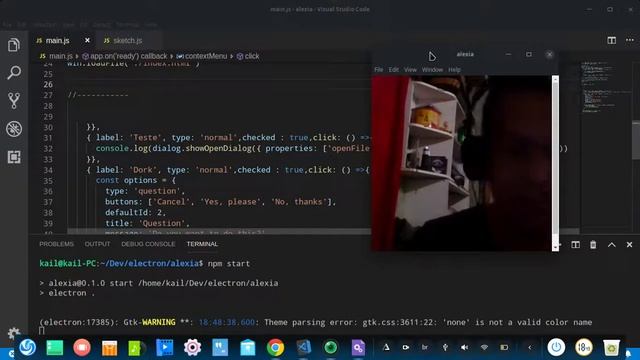 Projeto de Tray com electron. смотреть онлайн