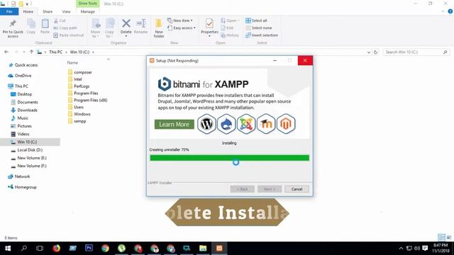 Download and Install XAMPP Server on Windows 10 & 7 смотреть онлайн