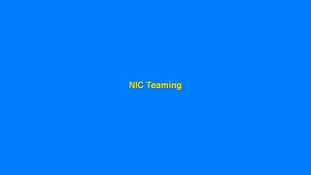 How To Create Team NIC On Window Server 2012 R2