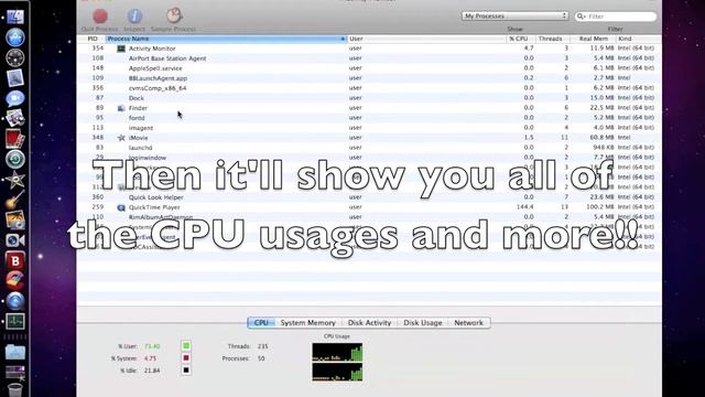 How to look at your CPU usage and memory! (Mac) смотреть онлайн