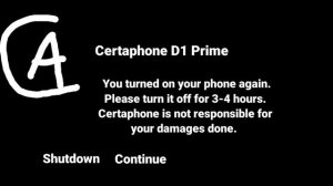 Certaphone D1 Prime Kill screen (1080p60)