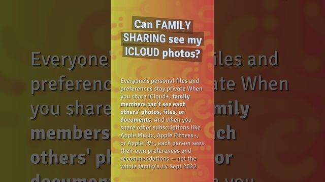 Does Family Sharing use the same iCloud? смотреть онлайн