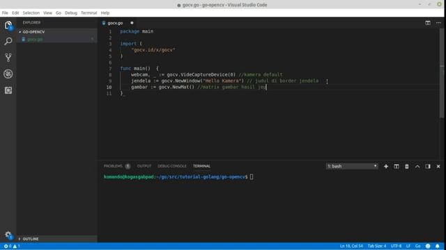 Tutorial GO + OpenCV = GoCv Capture Webcam смотреть онлайн
