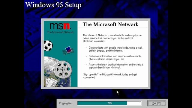Installing Windows 95 build 501 смотреть онлайн