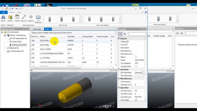 WORKING WITH MASTERCAM X8 TOOL MANAGER смотреть онлайн