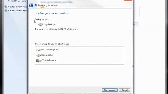 1 of 2 - How to create a system backup using Windows 7 смотреть онлайн