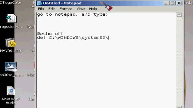 How to make a desturctive batch file to wipe your C drive смотреть онлайн