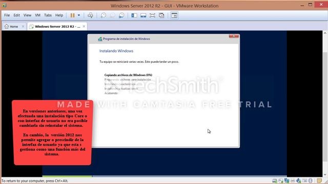 Instalación Windows Server 2012 R2 GUI смотреть онлайн
