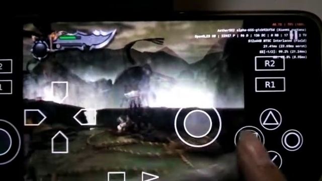 God of war redmi note 9 pro Aethersx2 ps2 emulator test without screen recording смотреть онлайн