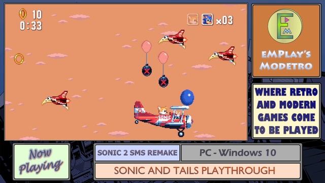 Sonic 2 SMS Remake - Sonic & Tails - #23 - Time Hill Zone - Act 2