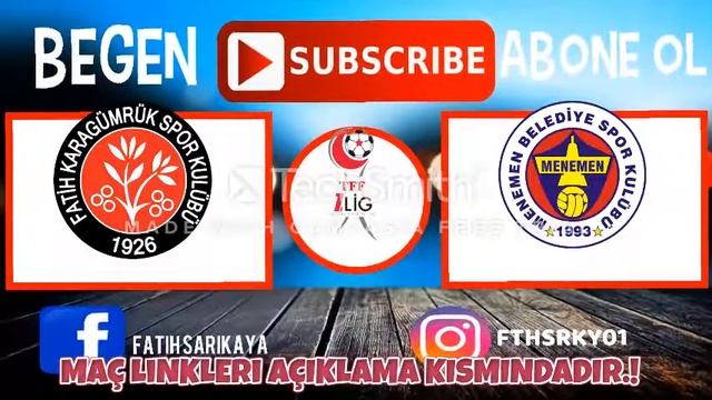 FATİH KARAGÜMRÜKSPOR MENEMENSPOR MAÇI CANLI İZLE смотреть онлайн