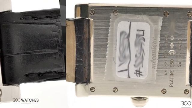 Cartier Tank Vis Platinum Manual Wind Watch смотреть онлайн