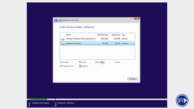 Como PARTICIONAR o HD na Hora de FORMATAR o Windows - Série Formatação BPV! смотреть онлайн