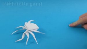 ПАУК ОРИГАМИ! ПРЫГАЮЩИЙ ПАУК! Поделки на ХЭЛЛОУИН!