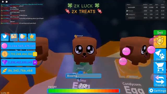 IM BACK!! Hunting King Slime with 10x Luck - Bubble Gum Simulator смотреть онлайн