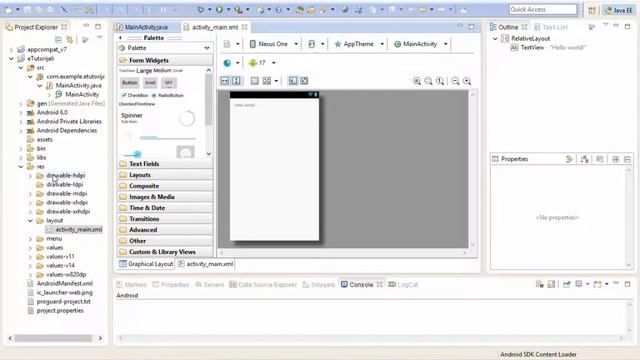Android Programming #3 - How to create new Project (e-Tutorials) смотреть онлайн
