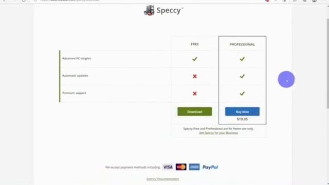 Speccy Install On Windows 11
