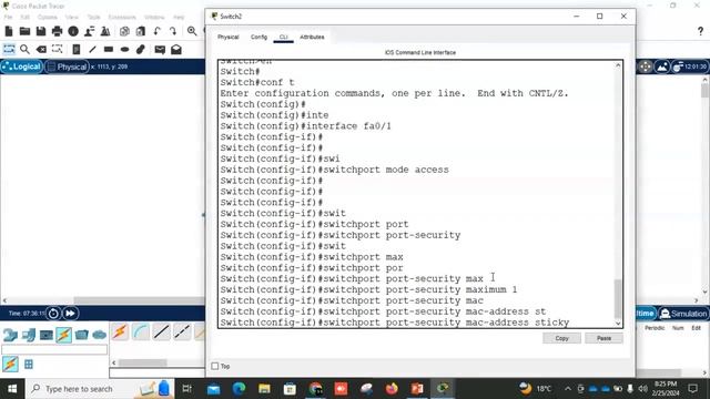 Switch Port Security смотреть онлайн