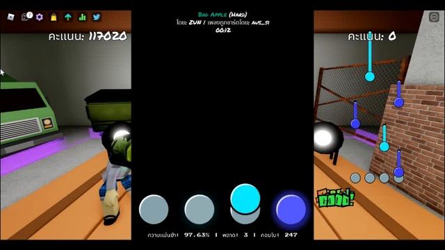 Roblox funky friday (bad apple 1 miss) смотреть онлайн