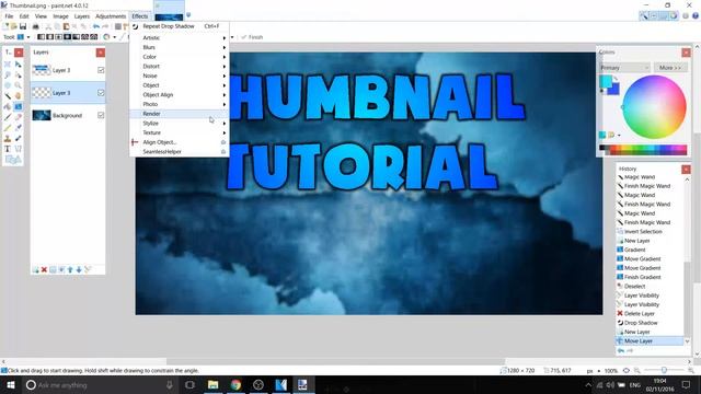 How to make a Thumbnail - Paint.NET смотреть онлайн