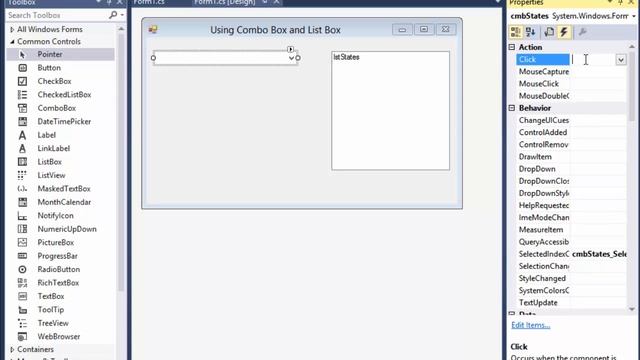 Visual C# 15.4 Using ComboBoxes and ListBoxes (C# WinForms, C# ComboBoxes, C# ListBoxes, C# Events) смотреть онлайн