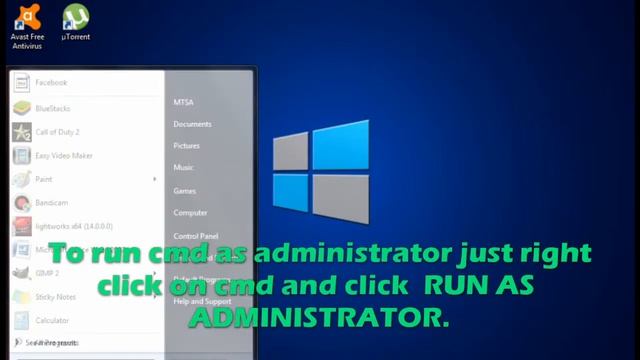 How to run command prompt(cmd) as administrator in Windows 7 смотреть онлайн