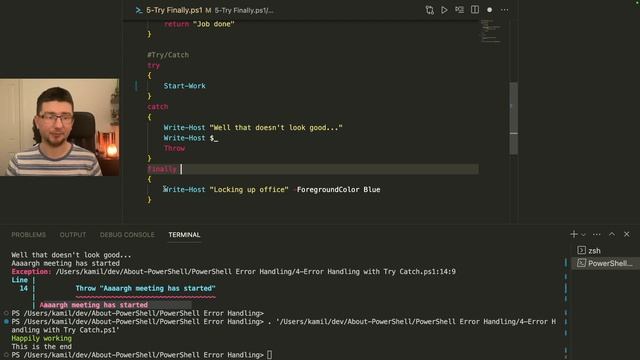 PowerShell Error Handling - One error at the time please смотреть онлайн