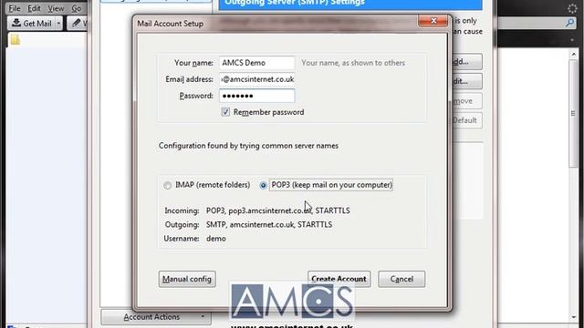AMCS Internet Ltd - Setting up email on Mozilla Thunderbird смотреть онлайн
