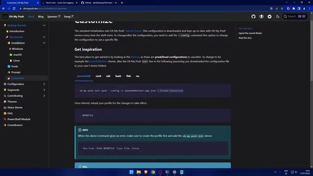 Personalizar PowerShell con Oh My Posh смотреть онлайн