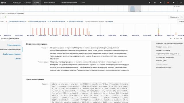 Обнаружение сетевых атак