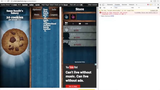 Hack cookie Clickers! Infinity cookies, for Windows. смотреть онлайн