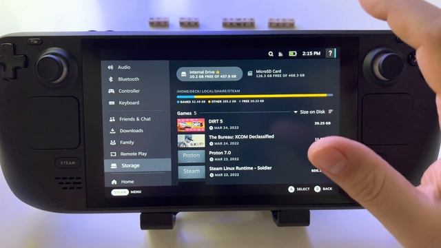 How to select microSD card or SSD as primary installation unit for Steam Deck games смотреть онлайн