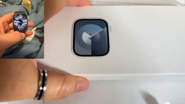 ⚠️Unboxing Apple Watch Series 9 45mm Silver Aluminium GPS #highlights #viral #video #applewatch