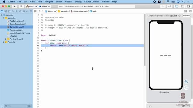 Lecture 1: Course Logistics and Introduction to SwiftUI смотреть онлайн