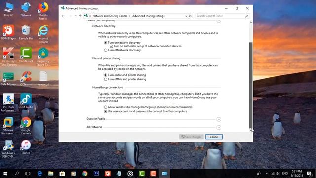 How to Turn off or on Password Protected Sharing in Windows 10 смотреть онлайн