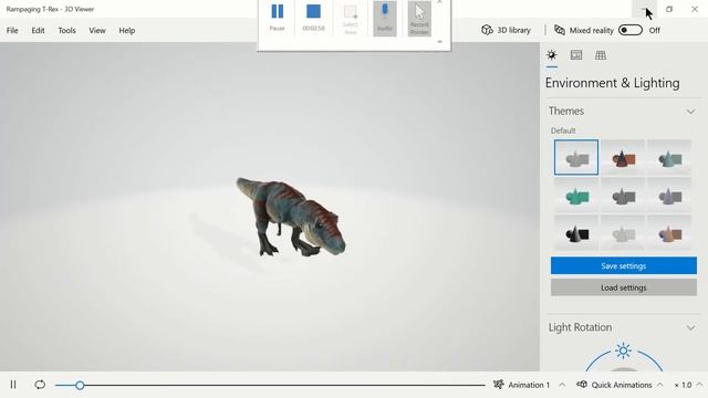 Running dinosaur 3d animation effect in powerpoint 2019 | 3d animation in powerpoint | смотреть онлайн