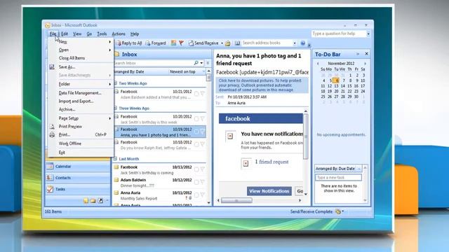 Microsoft® Outlook 2007: Print specific page of a message in Windows® Vista смотреть онлайн