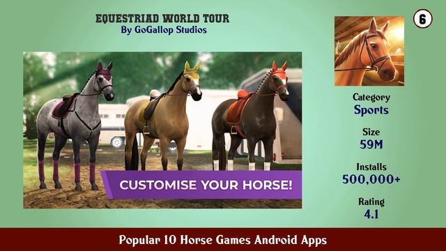 Popular 10 Horse Games Android Apps смотреть онлайн