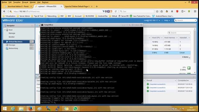 Install and Configure (Web & Database) Linux Server Debian 8.8 смотреть онлайн
