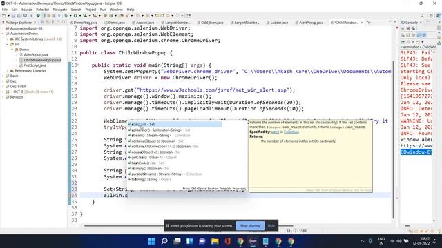 how to handle child window using selenium driver- conducted on 12th Jan смотреть онлайн